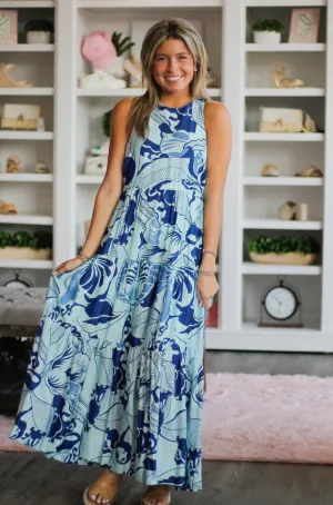 Hawaiian Blue Dress