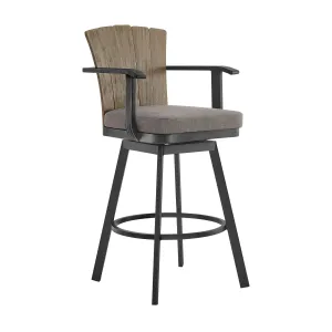 Hazel - Outdoor Patio Swivel Bar Stool