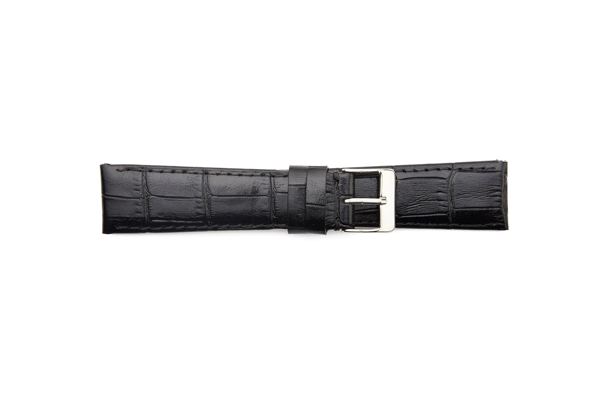 HB1-514L Alligator Grain Padded Watch Strap Long