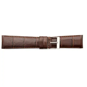 HB1-514L Alligator Grain Padded Watch Strap Long