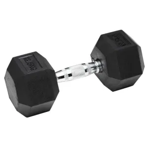 HCE Rubber Hex 12.5Kg Dumbbell