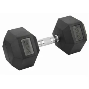 HCE Rubber Hex 22.5Kg Dumbbell