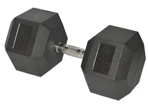 HCE Rubber Hex 45Kg Dumbbell