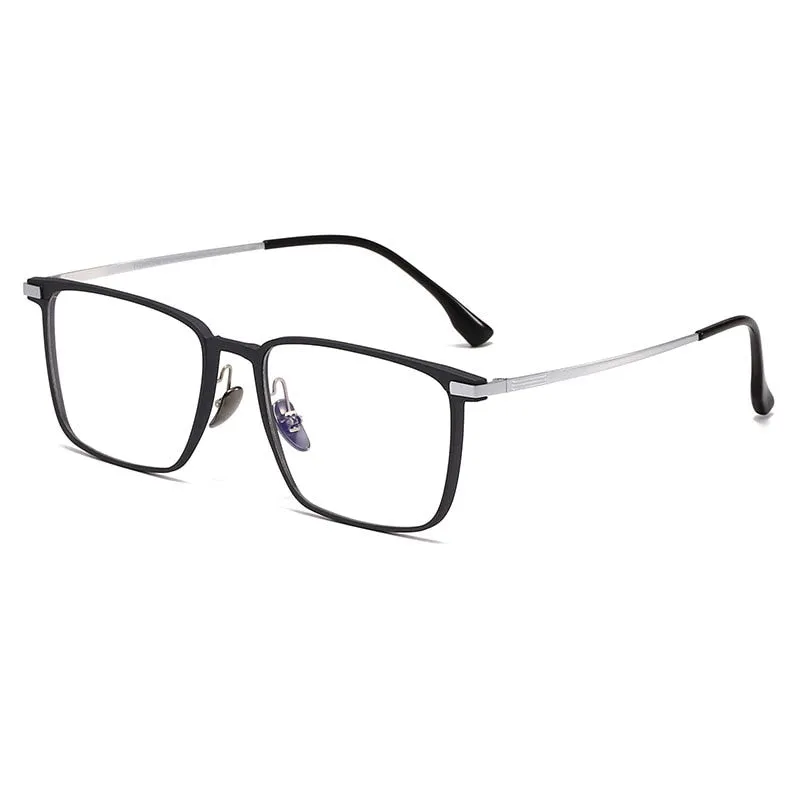 Hdcrafter Unisex Full Rim Square Titanium Eyeglasses 20247