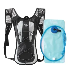 HEAD Lightweight Hydration Backpack with Reservoir - 2 L | Hydration Bladder with Straw | BPA Free Leakproof Hydration Bag for Bikers | Hydration Vest for Running, Traveling, Hiking, Cycling | Black