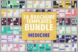 Healthcare services brochure bundle