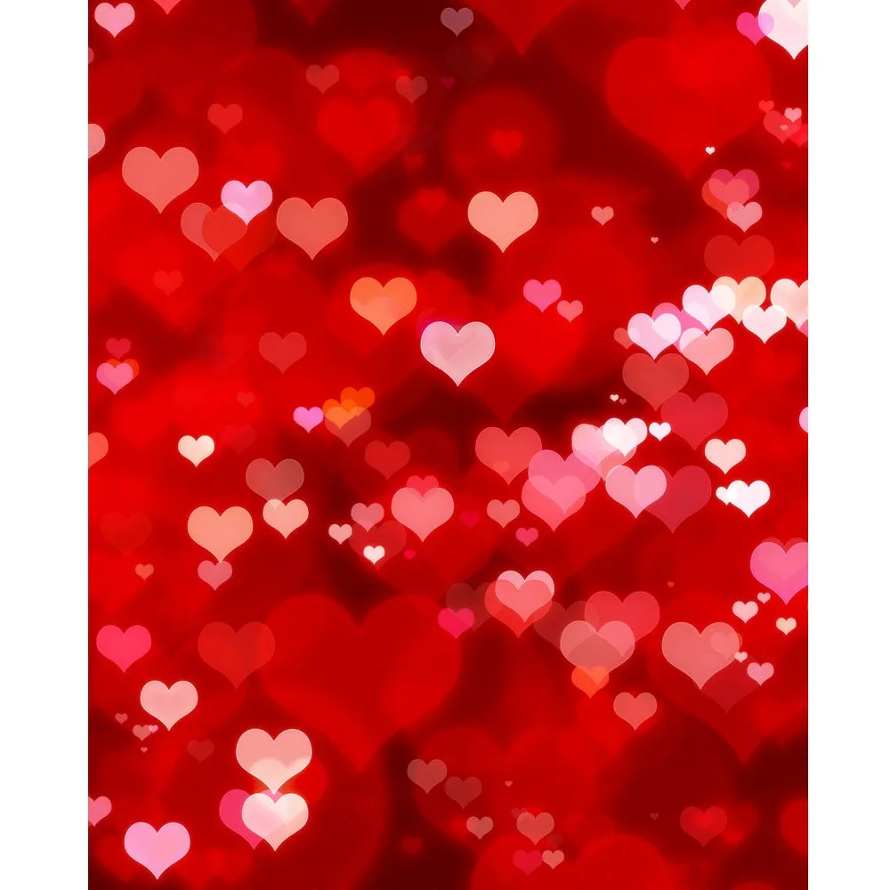 Heart Burst Printed Backdrop