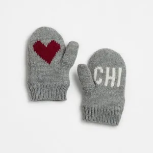 Heart Chi Toddler Mittens