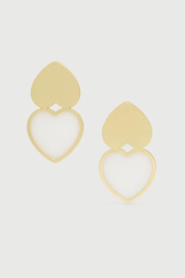 HEART DUO EARRINGS