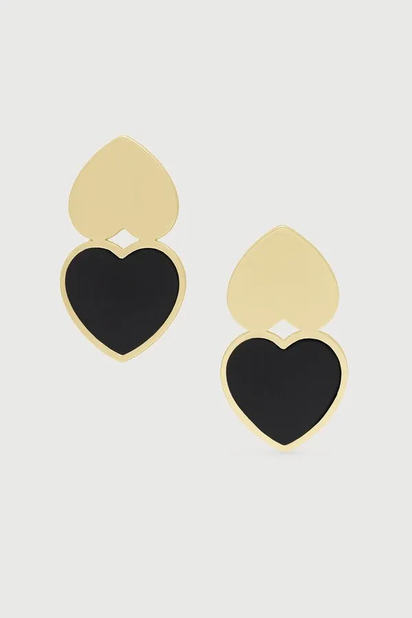 HEART DUO EARRINGS