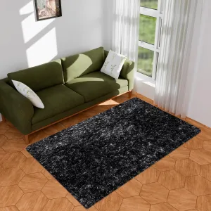 Heart Home Carpet | Shaggy Carpet for Living Room | Fluffy Carpet for Bedroom | Lexus Home Decor Carpet | Floor Carpet Rug | Non-Slip Bedside Rug | 3x5 Feet | Gray