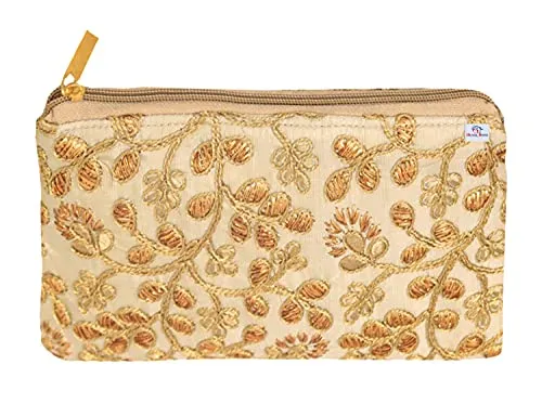 Heart Home Embroidery Hand Purse/Wallet For Women (Cream) (HS39HEARTH022027)