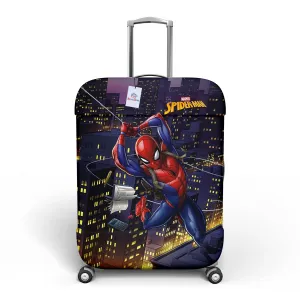 Heart Home Marvel Spiderman Luggage Cover | Polyester Travel Suitcase Cover | Washable | Stretchable Suitcase Protector | 18-22 Inch | Small | Multicolor