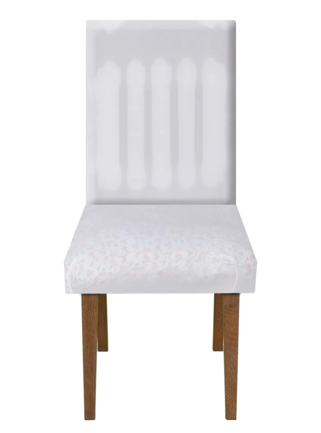 Heart Home Polyester Stretchable Elastic Dining Chair Cover/Seat Slipcover/Seat Protector (White)-50HH0984