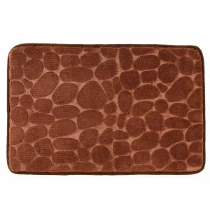 Heart Home Stylish Door Mat With Leopard Print Design|Super Absorbent & Comfortable|Anti Skid Bathroom Mat|Multi-Utility Mat for Living Room,Bedroom & Other Spaces|SZ-01|40 x 60 cm,Brown