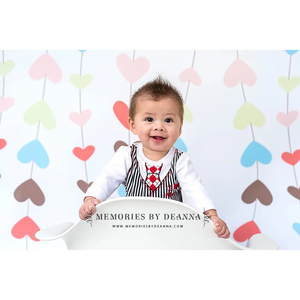 Heart Strings Printed Backdrop