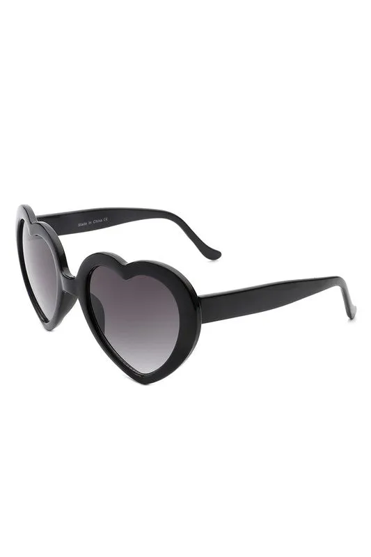 Heart Sunglasses - Black