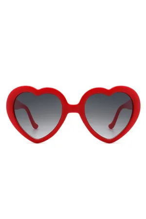 Heart Sunglasses - Red