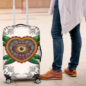 Heart with Hamsa Luggage Cover