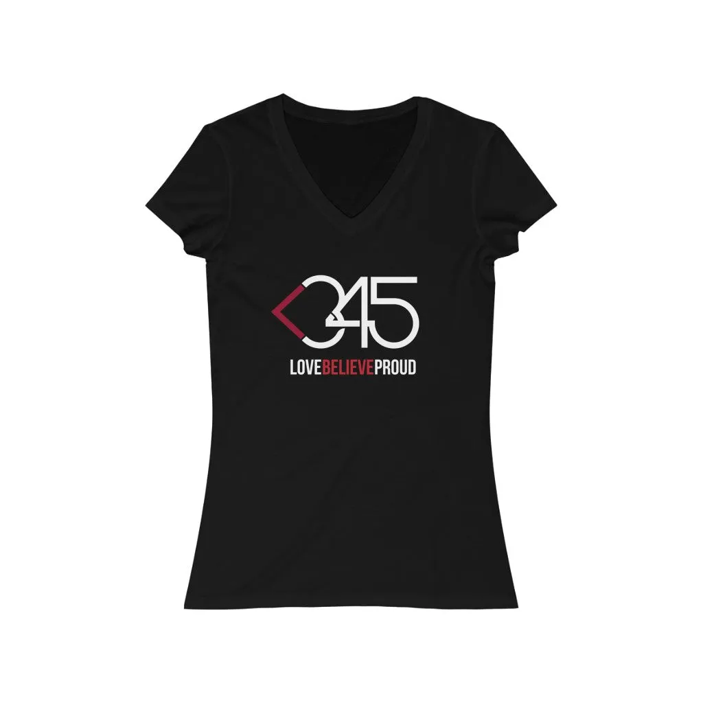 Heart345 Women's Jersey V-Neck Tee