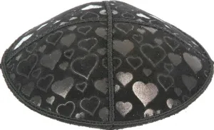 Hearts Embossed Kippah