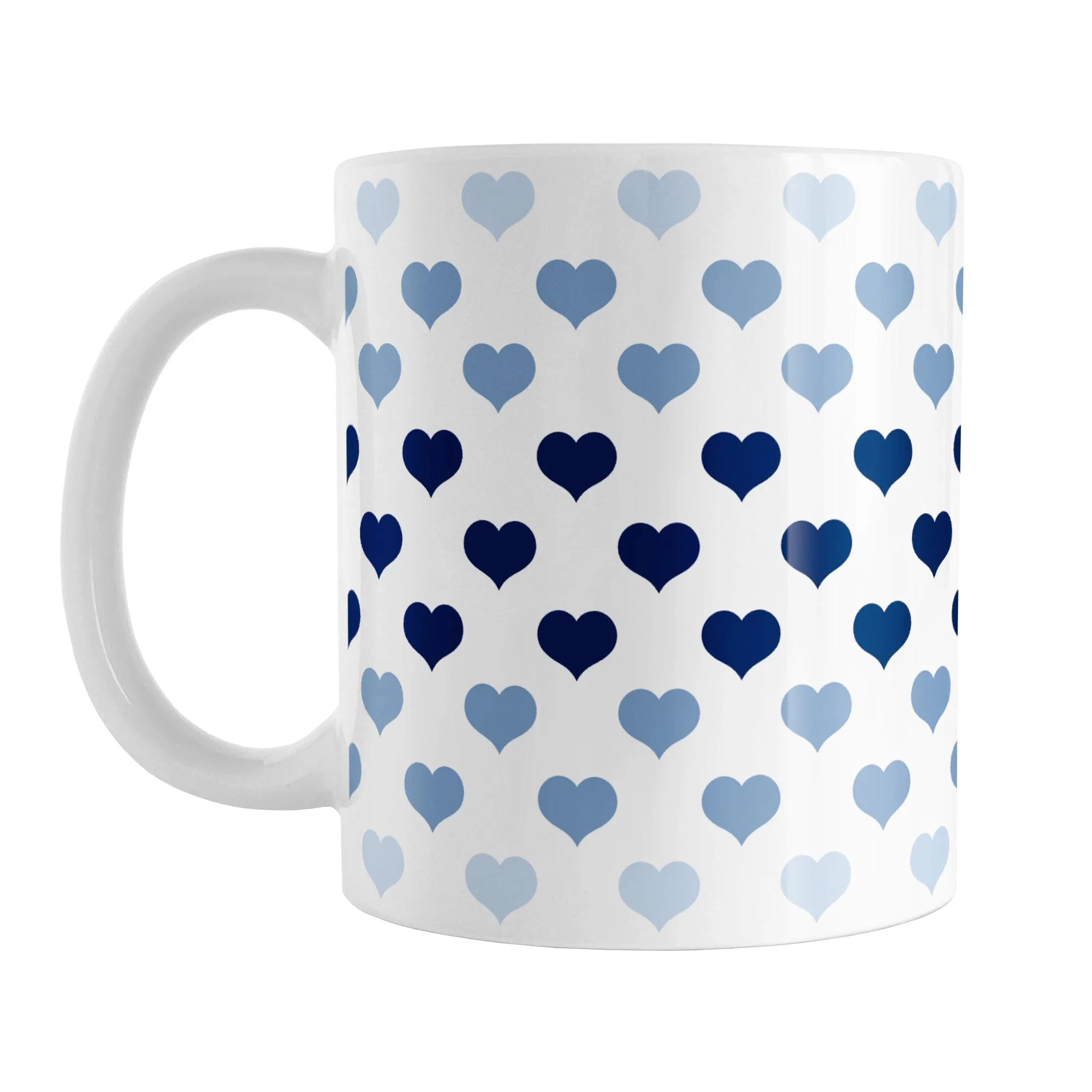 Hearts in Blue Mug