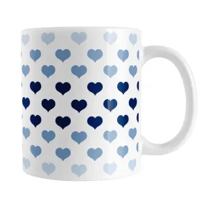 Hearts in Blue Mug