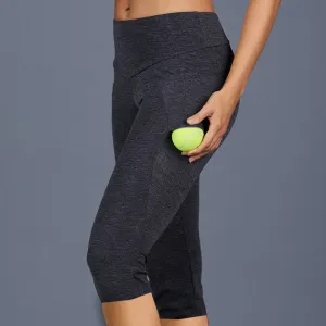 Heather Grey Compression Capri