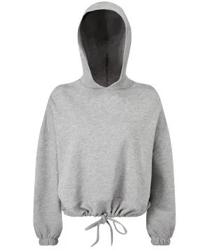 Heather Grey - Women's TriDri® cropped oversize hoodie