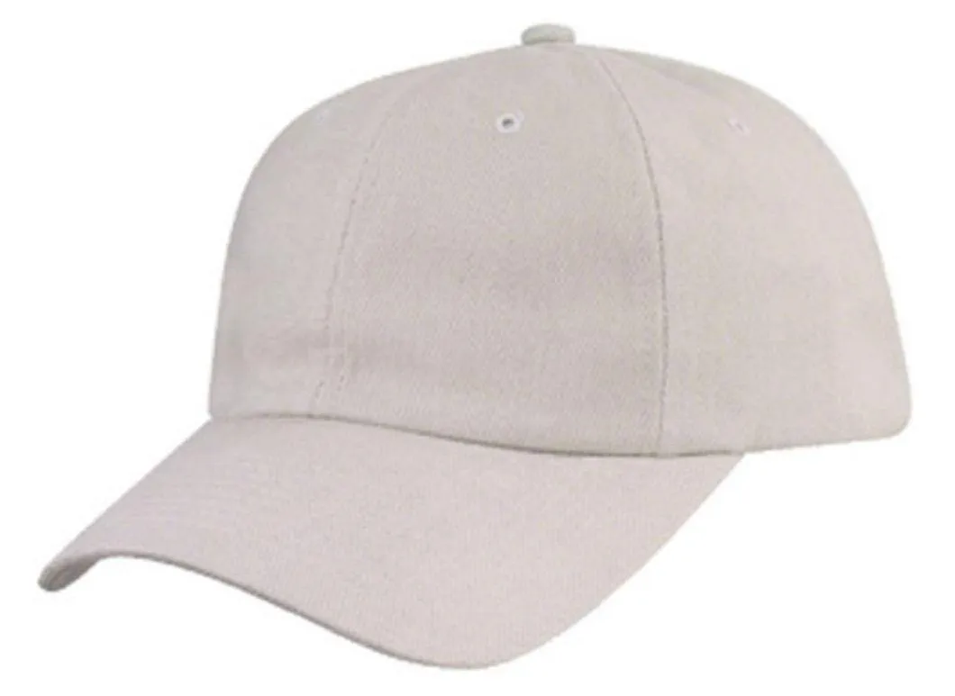 Heavy Brushed Cotton Low Crown 6 Panel Baseball Hats Caps Solid Two Tone