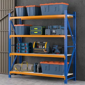 Heavy-Duty 4-Tier Garage Shelving Unit, 200kg Capacity, Giantz