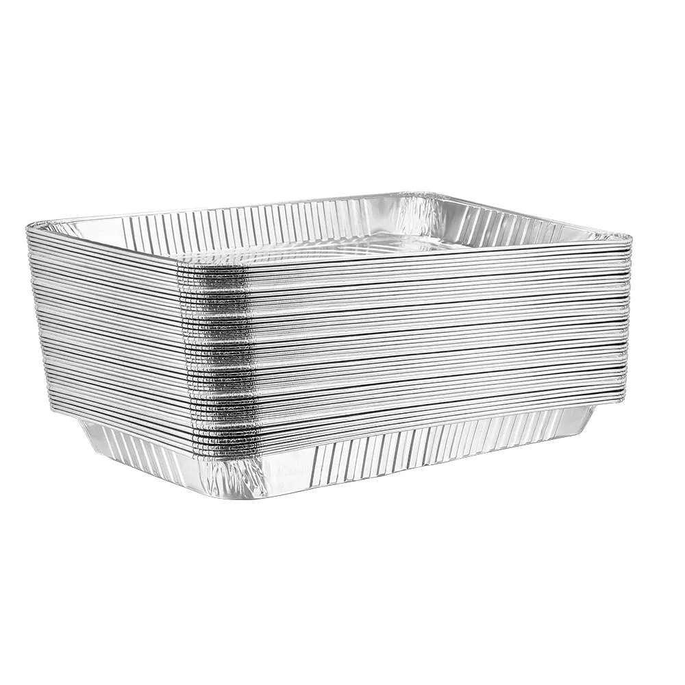 Heavy Duty Full Size Foil Steam Table Pan Medium 21X13 [50 Count]