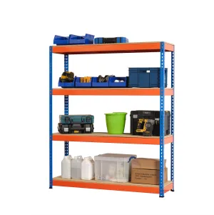 Heavy Duty Industrial Shelving Unit 4 Levels - 1800mm H x 1500mm W x 450mm D - 400KG's UDL Per Shelf