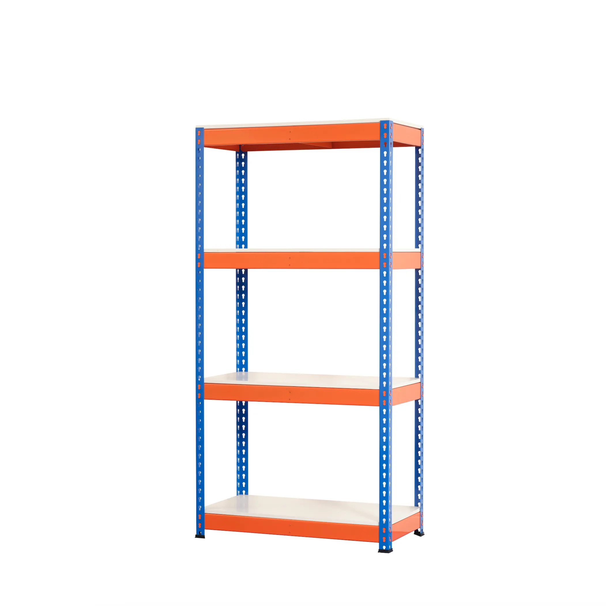 Heavy Duty Industrial Shelving Unit 4 Melamine Shelves - 1800mm H x 900mm W x 450mm D - 400KG's UDL Per Shelf