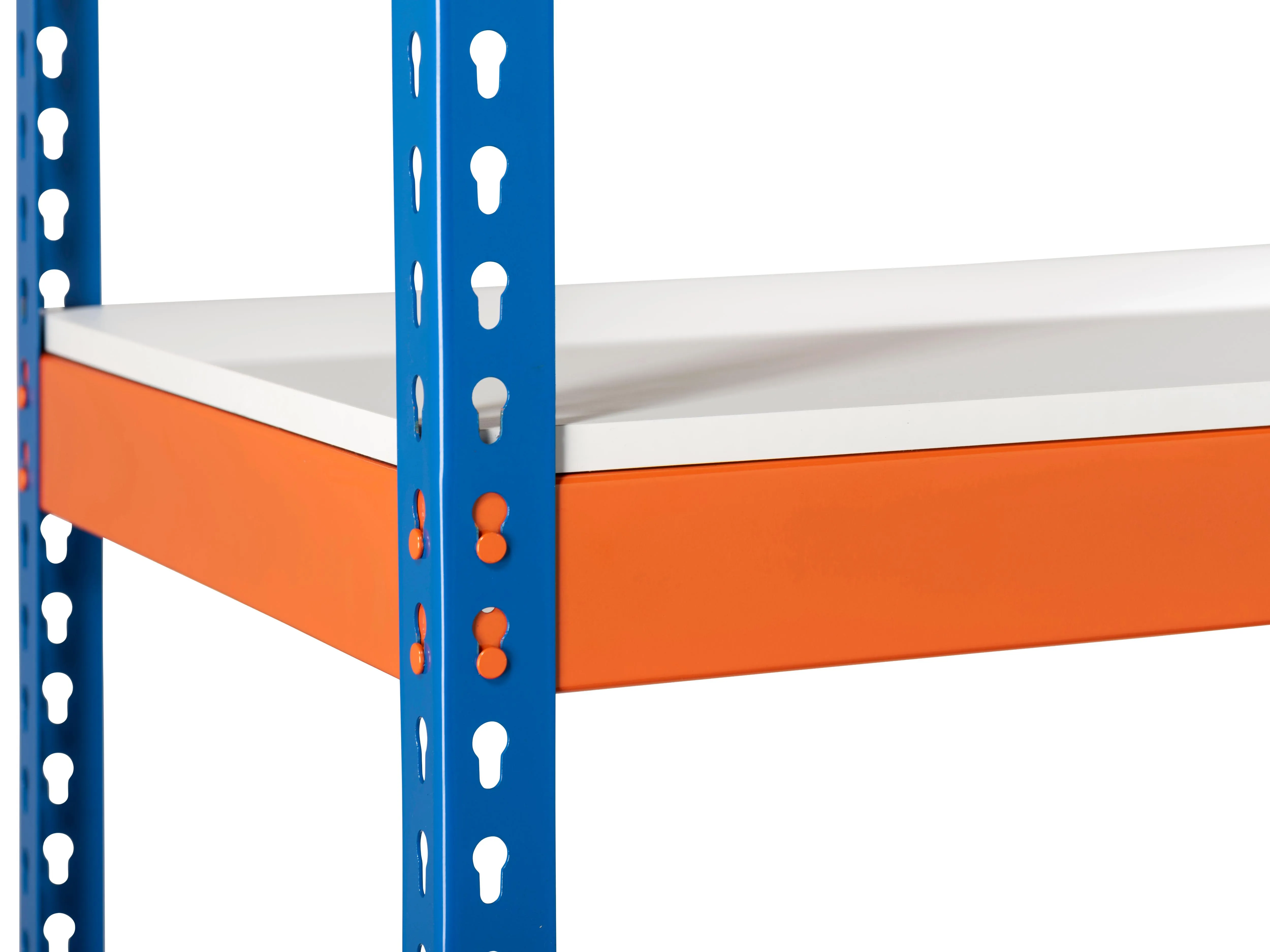 Heavy Duty Industrial Shelving Unit 4 Melamine Shelves - 1800mm H x 900mm W x 450mm D - 400KG's UDL Per Shelf