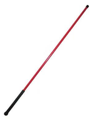 Heavy Red Fiberglass Cane, Rubber Handle