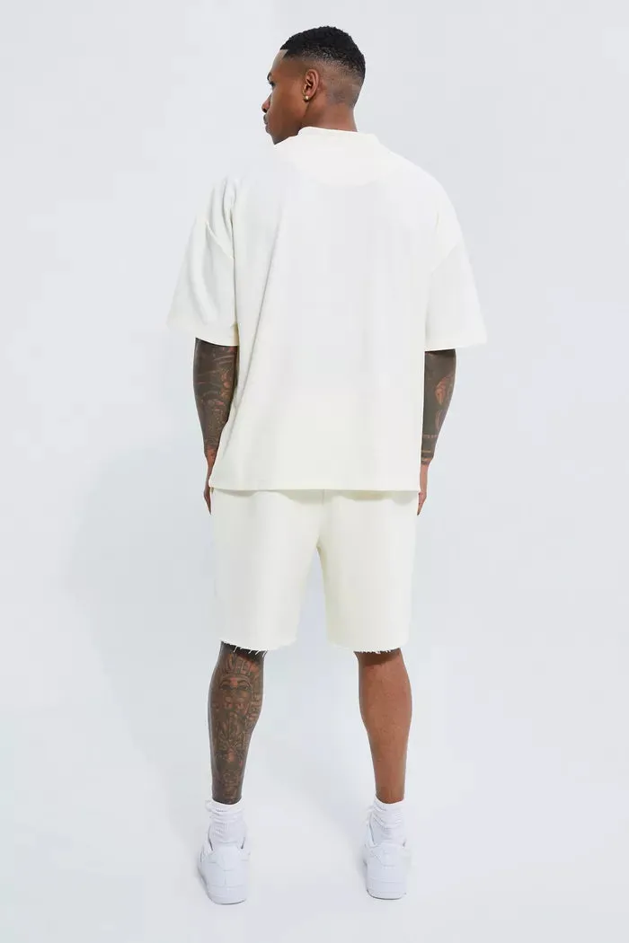 Heavyweight Oversize Solid T-Shirt Off White