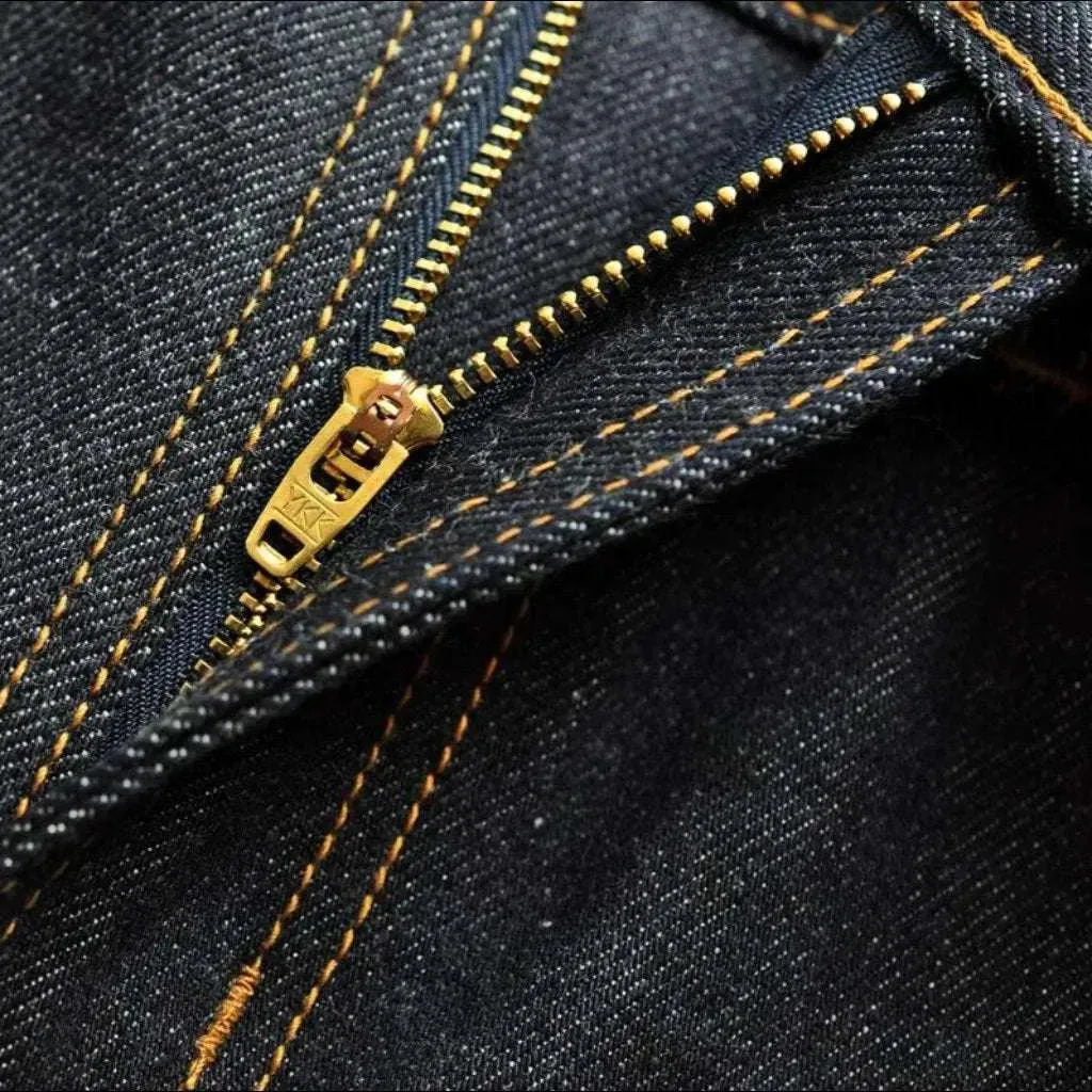 Heavyweight raw self-edge jeans