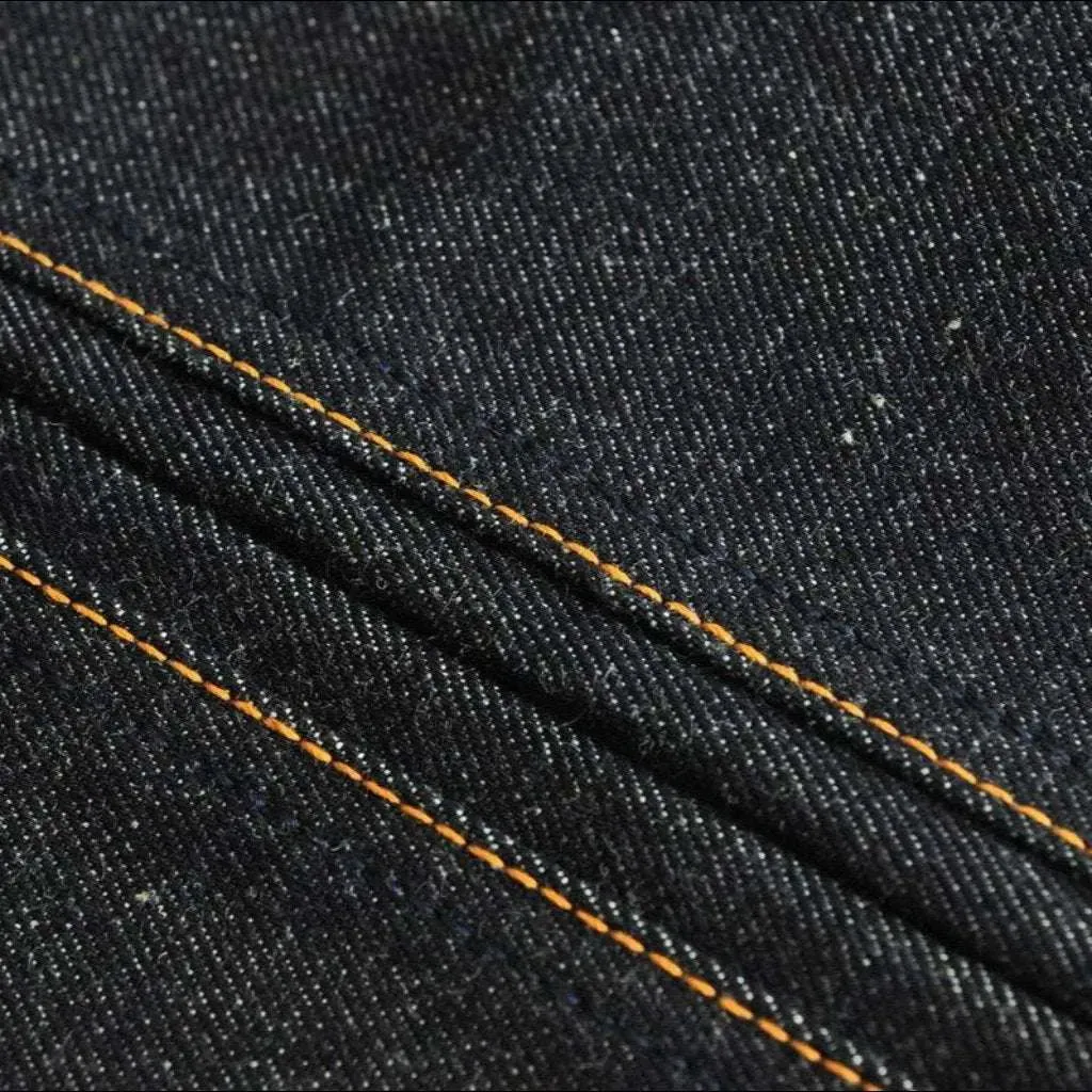 Heavyweight raw self-edge jeans