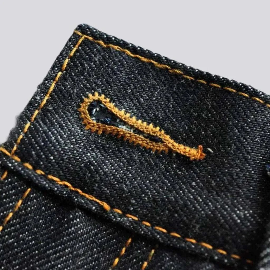 Heavyweight raw self-edge jeans