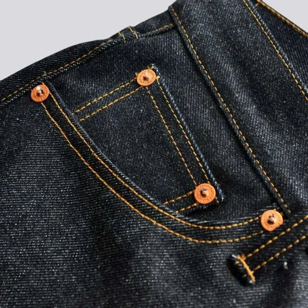 Heavyweight raw self-edge jeans