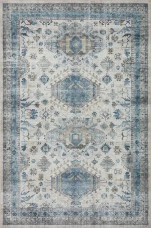 Heidi HEI-04 Ivory/Ocean Rug