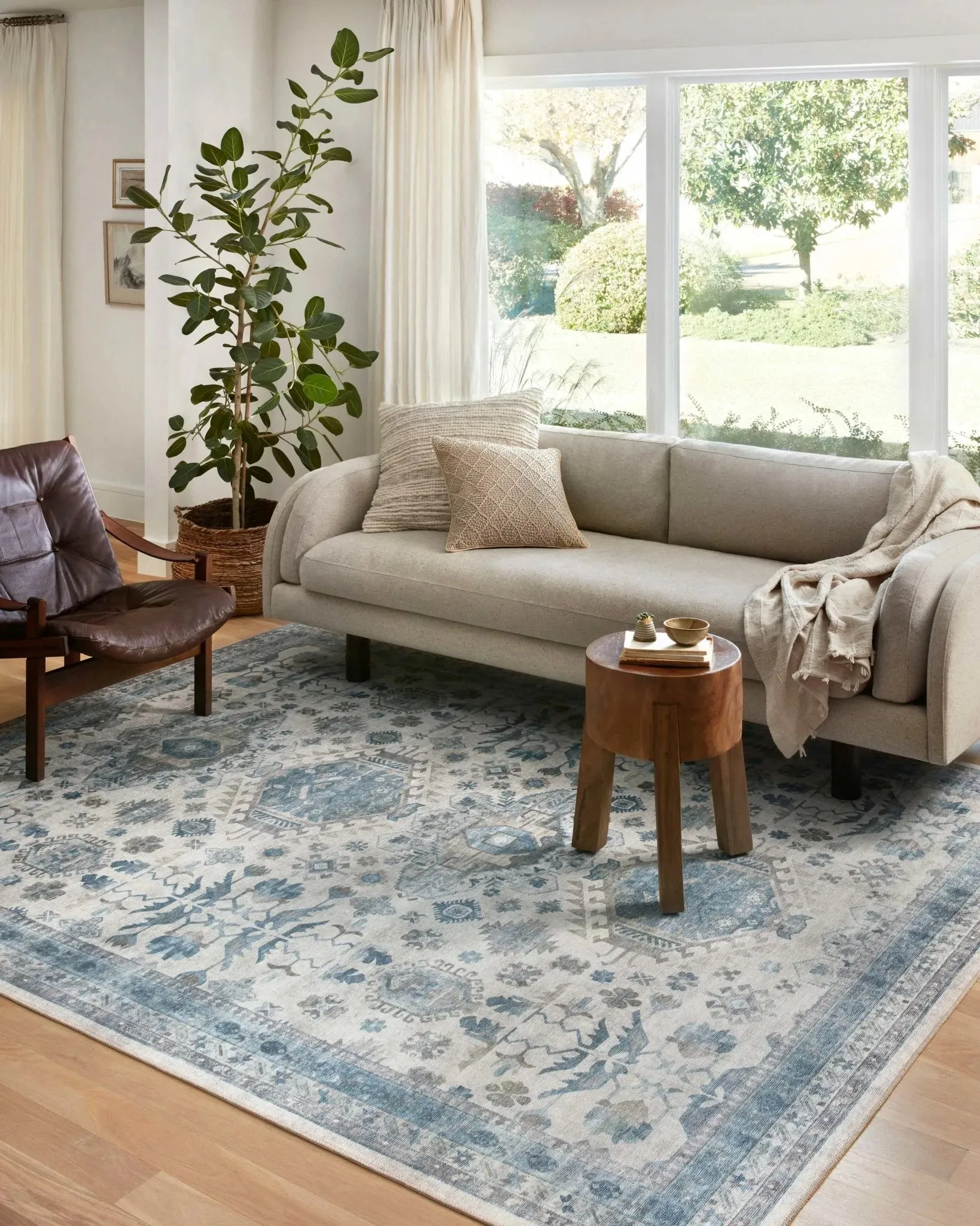 Heidi HEI-04 Ivory/Ocean Rug