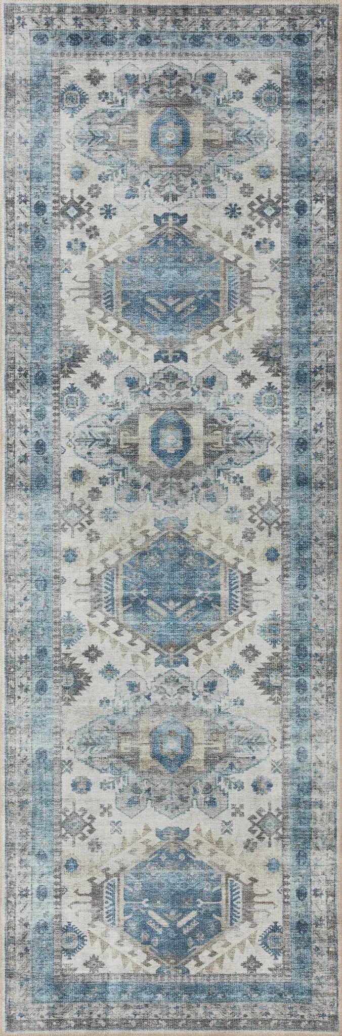 Heidi HEI-04 Ivory/Ocean Rug