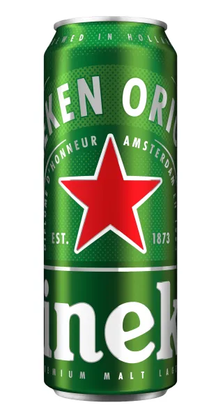 Heineken Original Lager Beer, Single 24 fl oz Can, 5% Alcohol by Volume