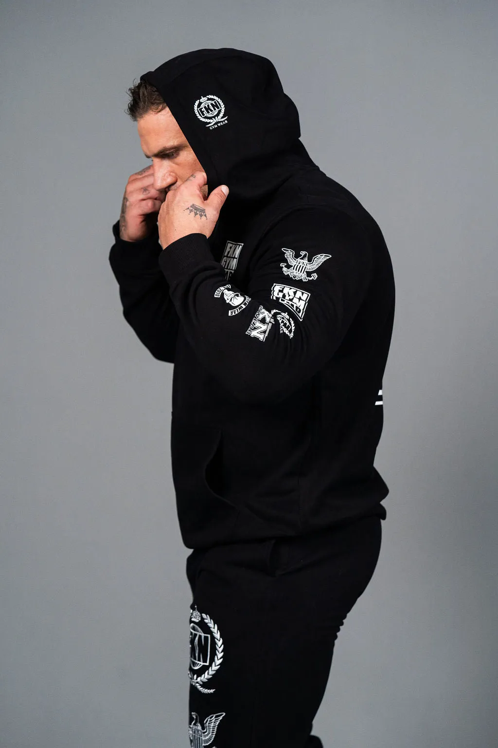 Heist | Men's Gym Hoodie | Black