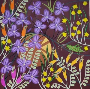 Helen Ansell -  'Fringed Lillies' Giclee Print (han092)