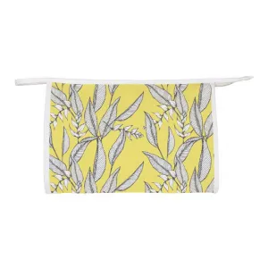 *Heliconia on Yellow Neoprene Cosmetic Bag