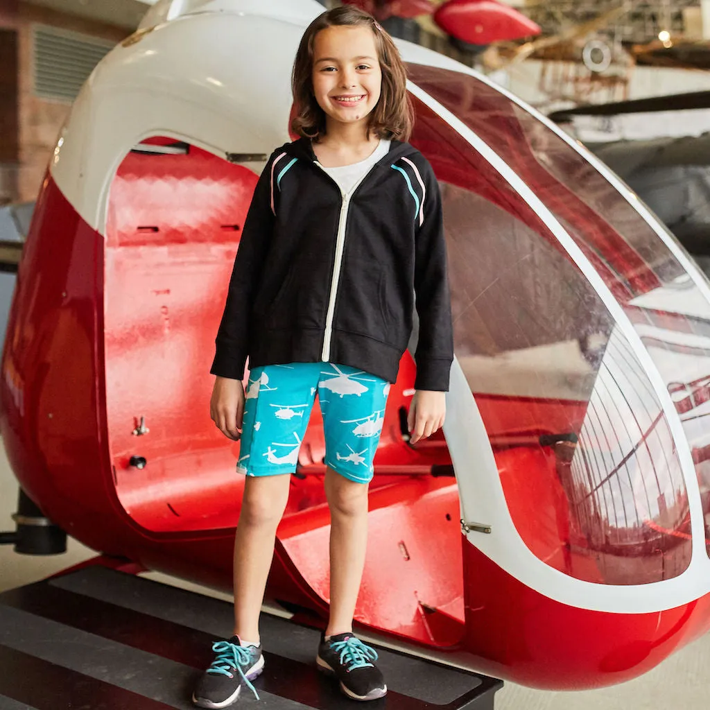 Helicopters Shorts with Pockets