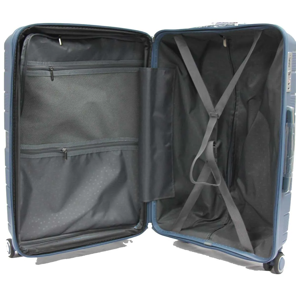 Helix Polypropylene Expandable Anti-theft Luggage with Spinner Wheels TSA Lock